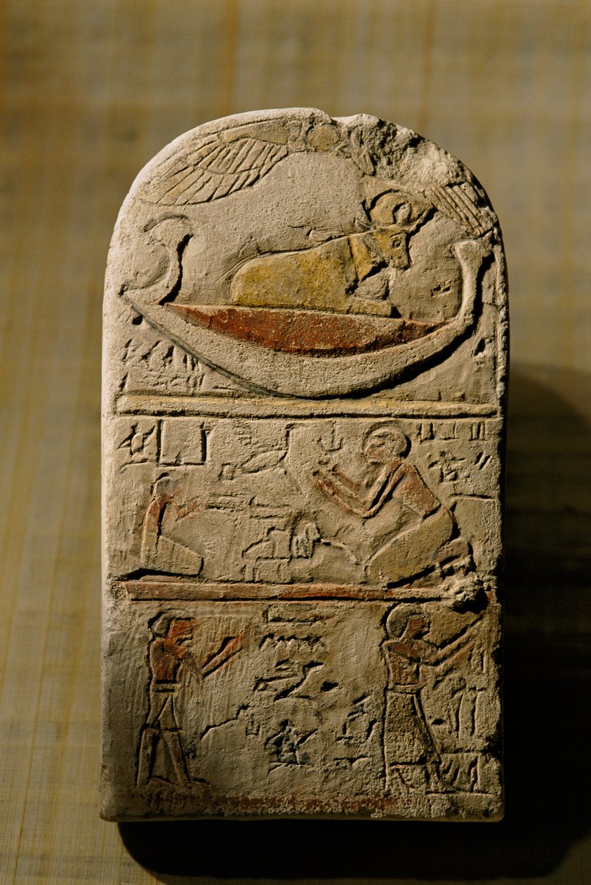 Kalkstein-Stela von Paka, Spätzeit, 2002 von Kenneth Garrett