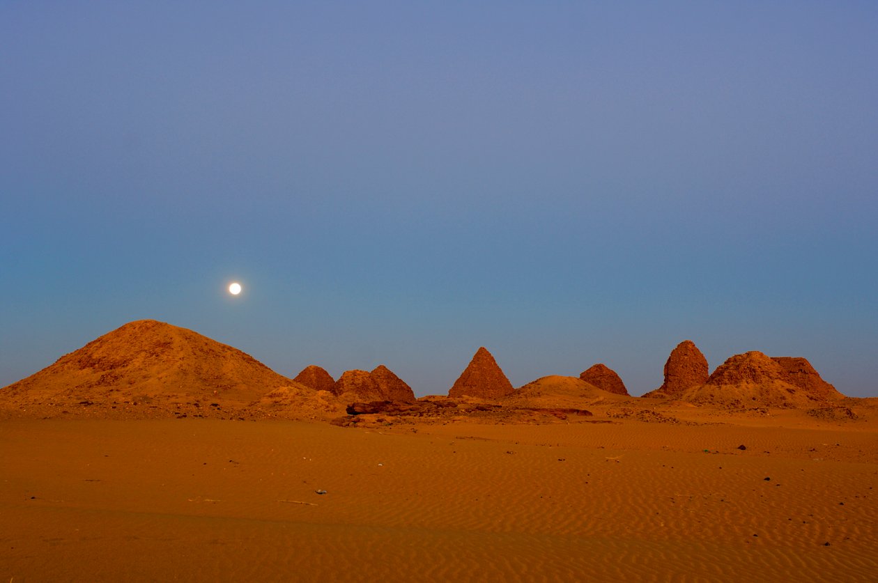 Taharka-Pyramide, Aspelta-Pyramide, 25. Dynastie Begräbnisstätte, Nuri, Sudan, Nubien, 2007 (Foto) von Kenneth Garrett