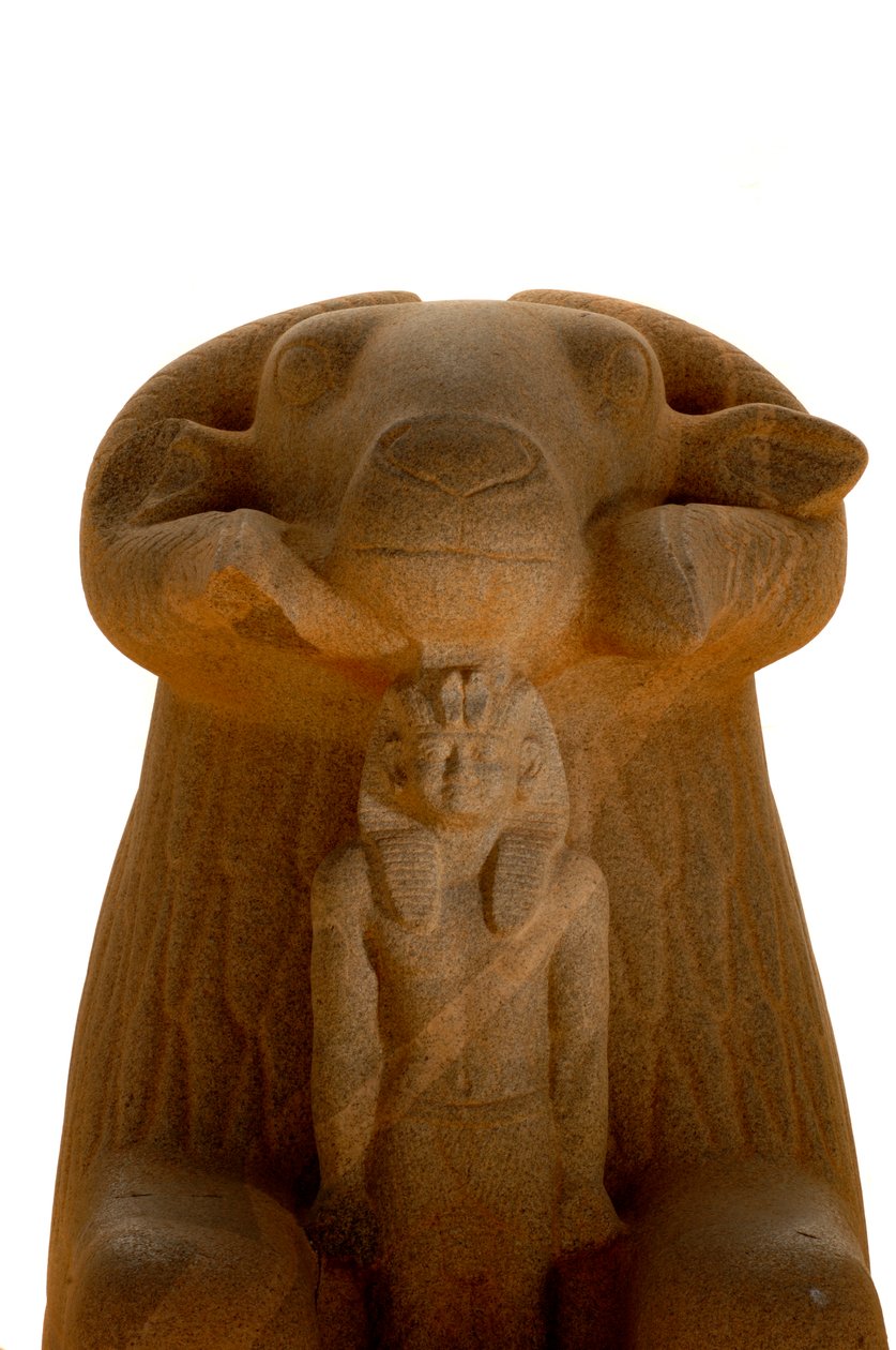 Taharka und Widderköpfige Sphinx, Gebel Barkal, Schwarze Pharaonen, Nubier, Sudan, National, 2007 von Kenneth Garrett