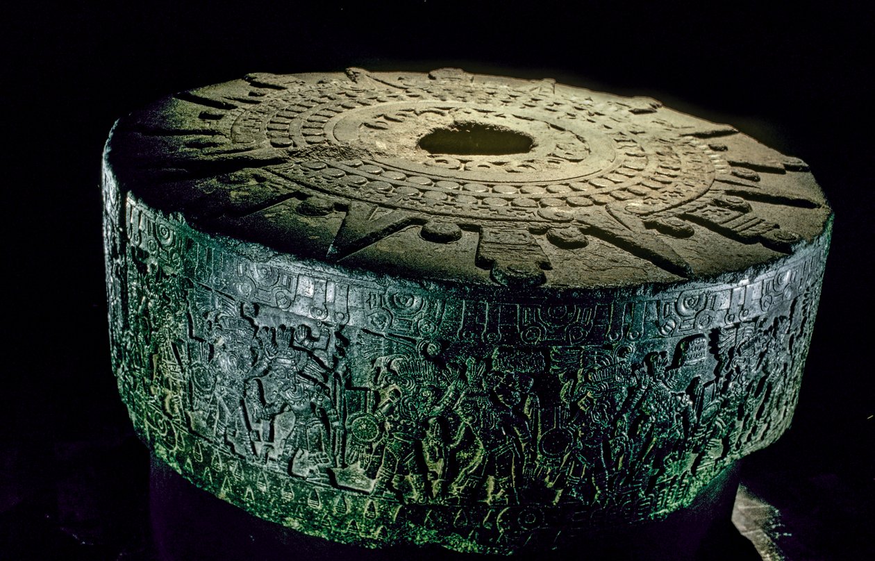 Tenochtitlan, Templo Mayor, Azteken, Mexiko, Mexiko-Stadt, Großer Tempel der Azteken, 2010 von Kenneth Garrett