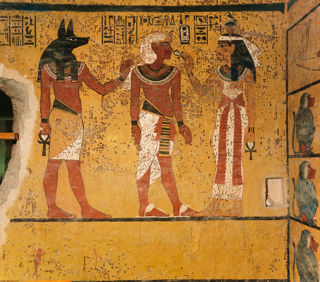 Wandmalerei im Grab von König Tutanchamun; Ägypten; Neues Reich; Tutanchamun; Tal der Könige von Kenneth Garrett