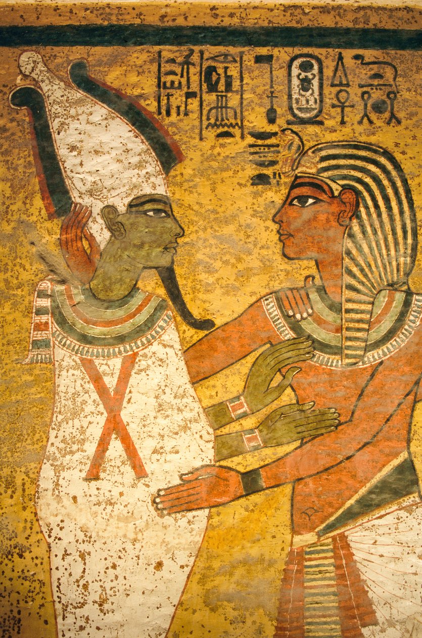 Wandmalerei im Grab von König Tutanchamun; Ägypten; Neues Reich; Tutanchamun; Tal der Könige von Kenneth Garrett