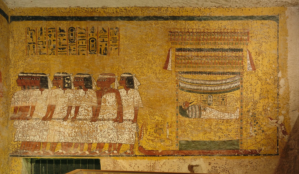 Wandmalerei im Grab von König Tutanchamun; Ägypten; Neues Reich; Tutanchamun; Tal der Könige von Kenneth Garrett