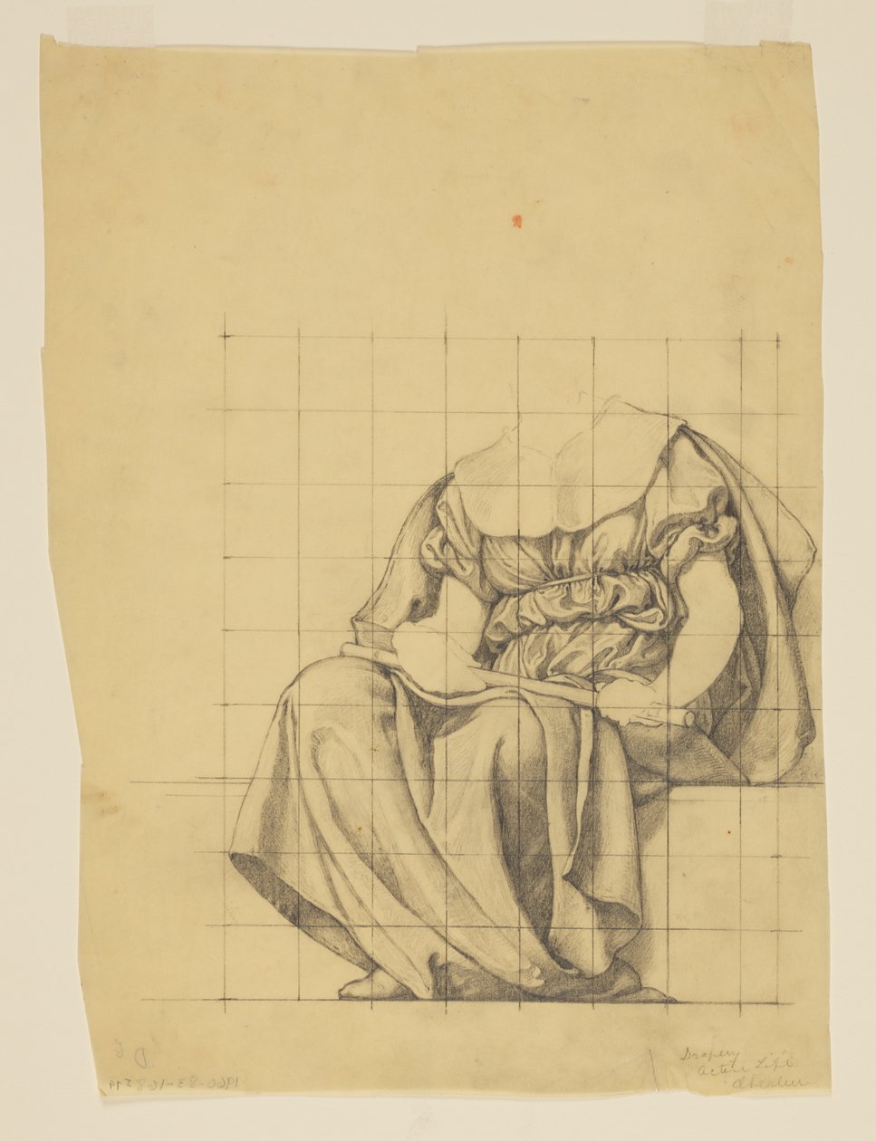 Draperiestudie für "Das aktive Leben," Lunette im Verwaltungsgebäude, Oberlin College, Oberlin, OH von Kenyon Cox