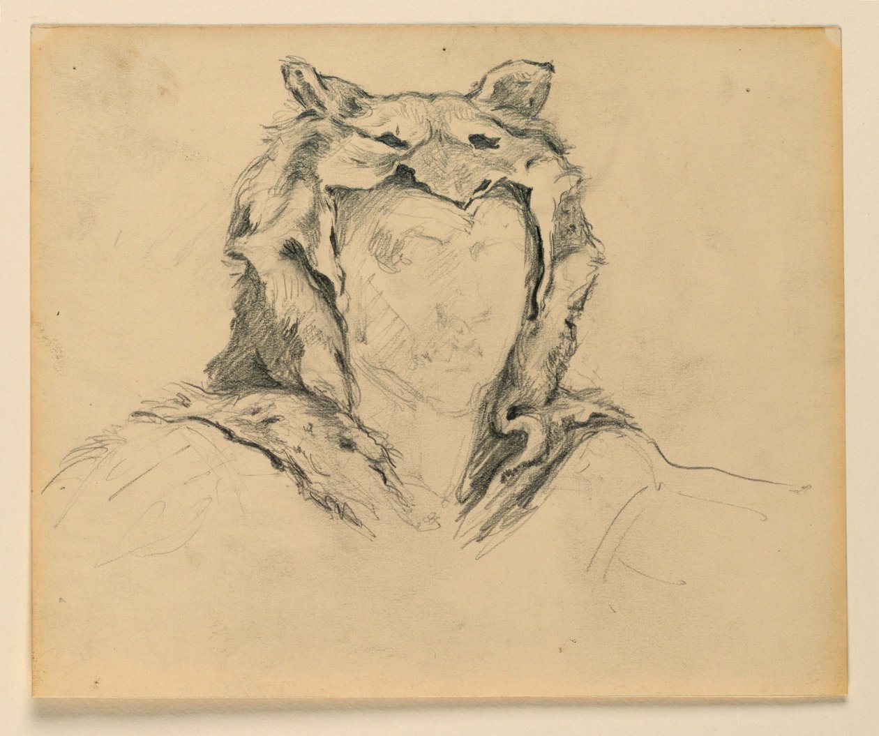 Studie für "Jagd," "Der Fortschritt der Zivilisation: Jagd, Viehzucht, Landwirtschaft" State Capitol, Des Moines, IA von Kenyon Cox