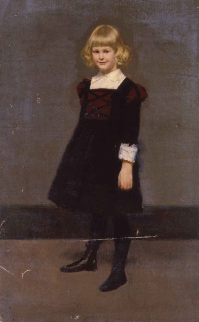 Ohne Titel, Porträt eines jungen Mädchens, ca. 1900 von Kenyon Cox