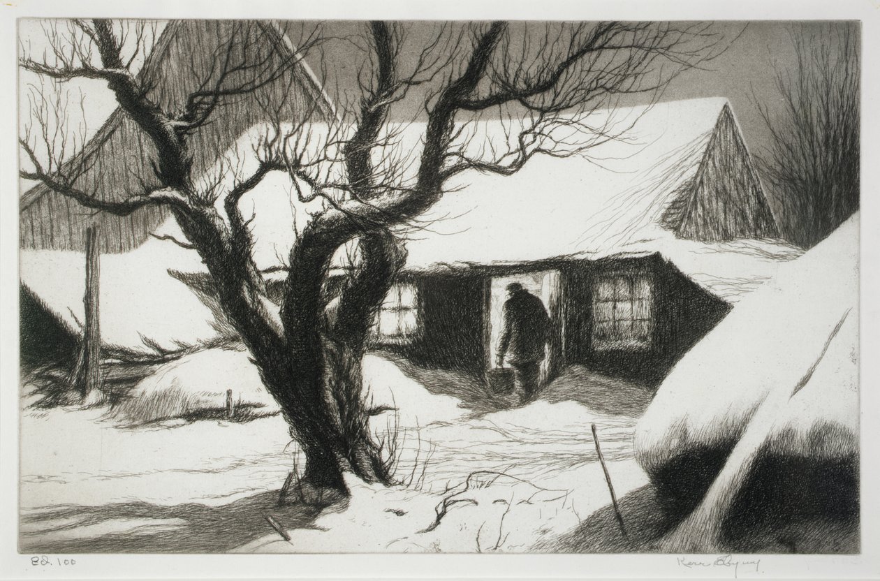 Kuhstall, Friendship, Maine von Kerr Eby