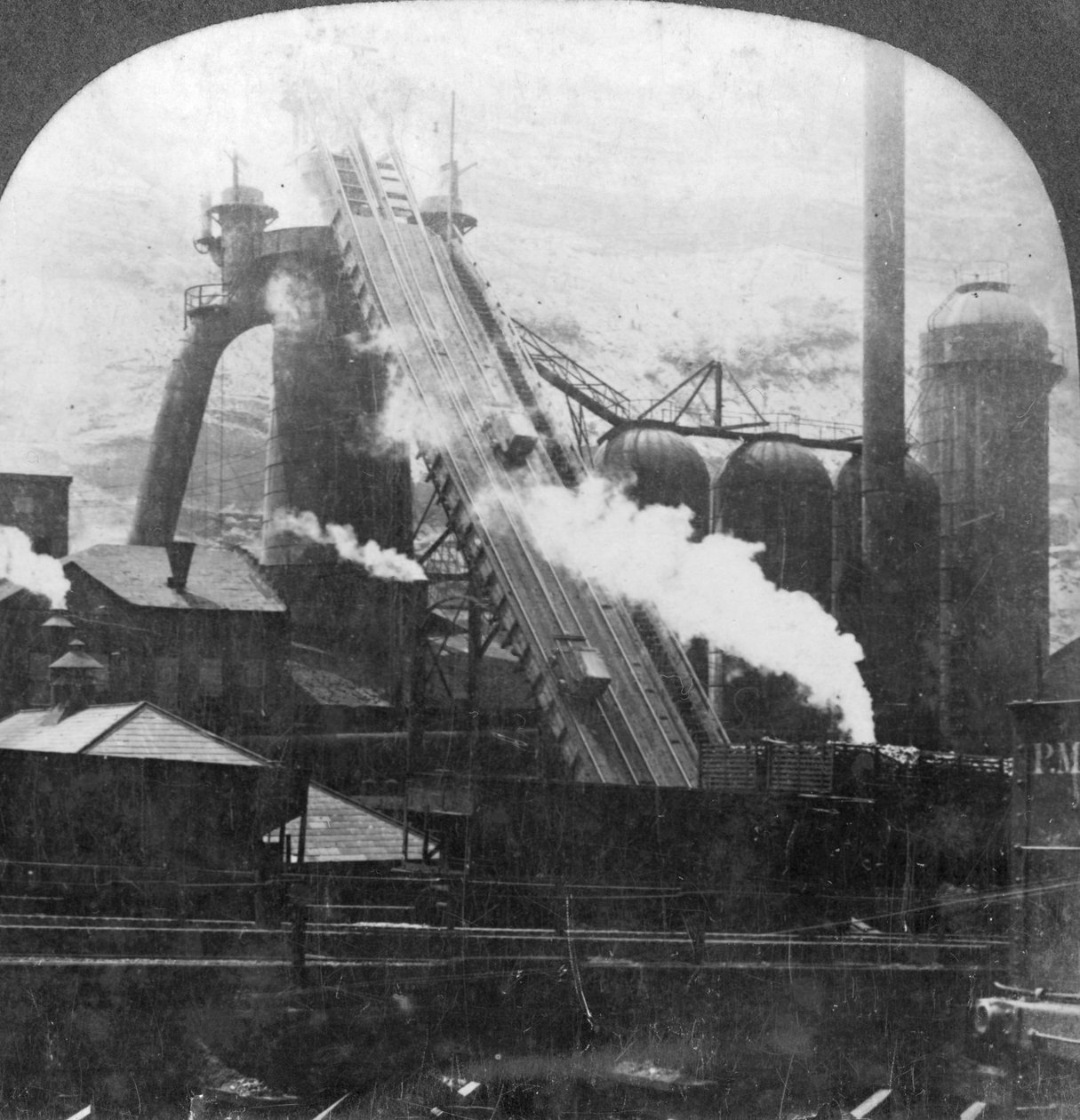 Hochofen, Pittsburgh, Pennsylvania, USA, frühes 20. Jahrhundert von Keystone View Company