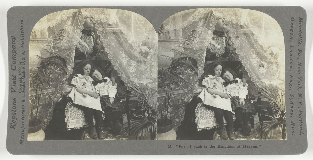 Denn solcher ist das Himmelreich, 1899 von Keystone View Company