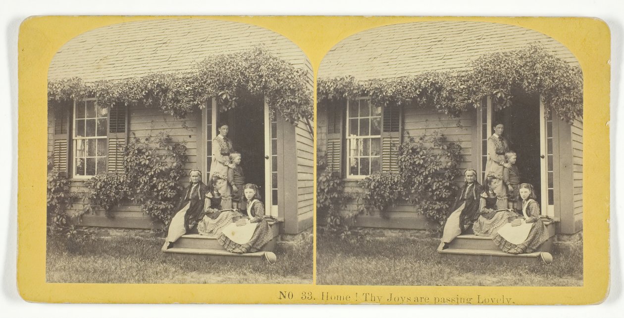 Heimat! Deine Freuden sind vorübergehend schön, 1855-75 von Kilburn Brothers, BW Kilburn