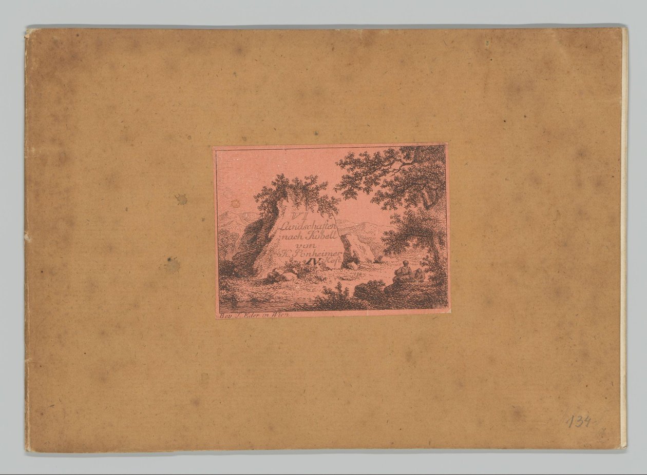 Umschlag mit Titelblatt mit Hügellandschaft von Kilian Ponheimer (I)