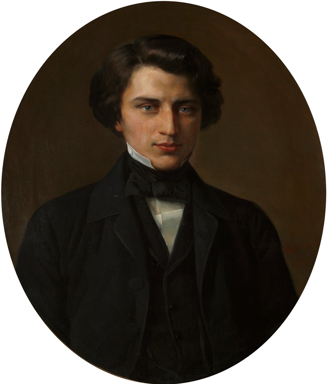 Porträt des Dichters Vladimir Zhemchuzhnikov 1830-1884 von Kirill Antonovich Gorbunov