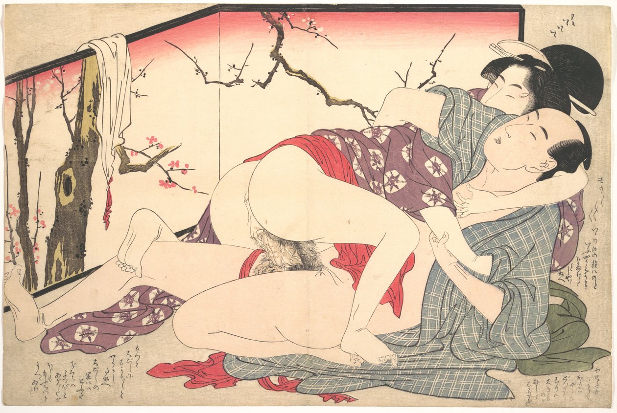 Erotischer Druck von Kitagawa Utamaro