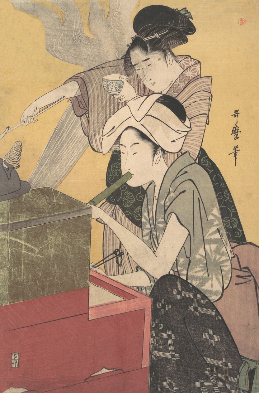 In der Küche, ca. 1794-95 von Kitagawa Utamaro