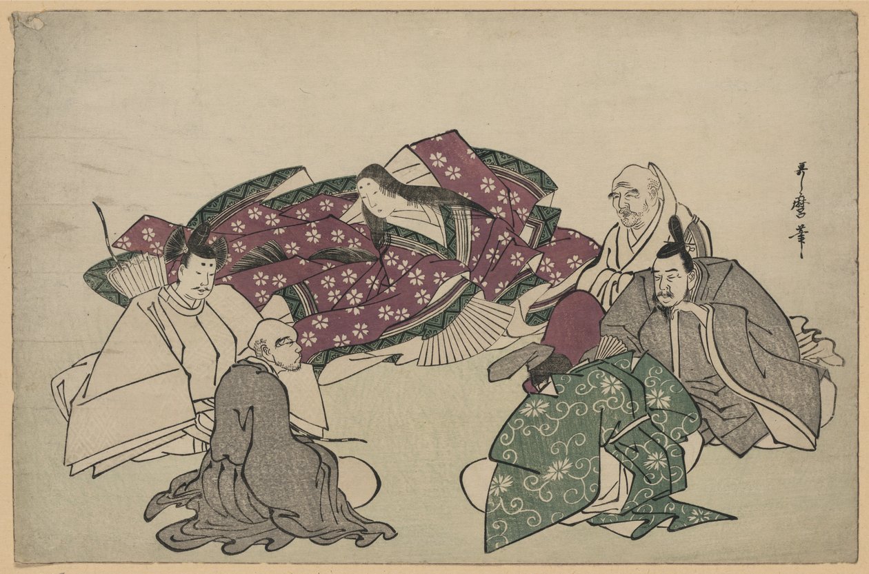 Sechs Dichter (Rokkasen) von Kitagawa Utamaro