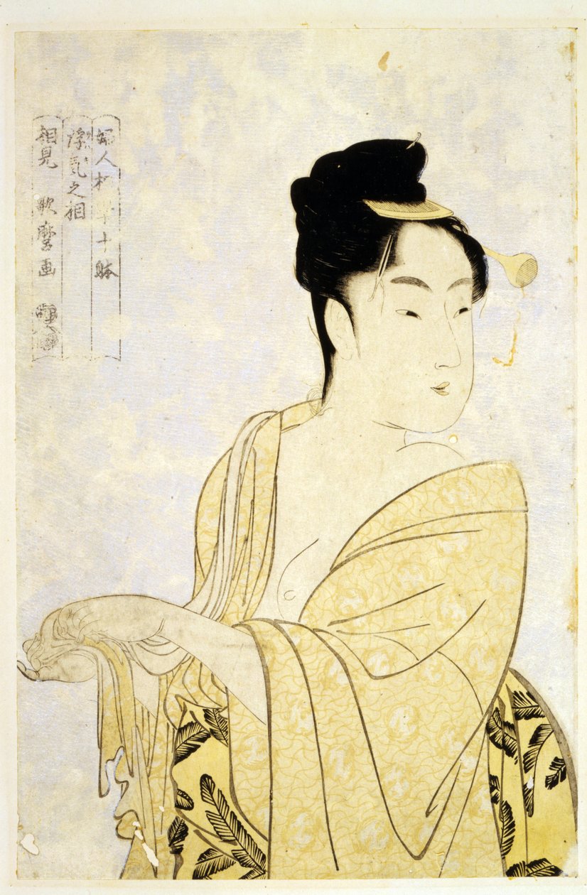 Der sorglose Typ, aus der Serie Zehn Typen in der physiognomischen Studie von Frauen von Kitagawa Utamaro