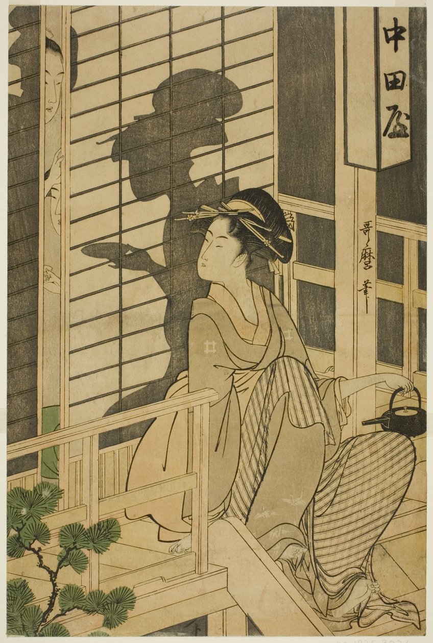 Das Nakadaya Teehaus von Kitagawa Utamaro