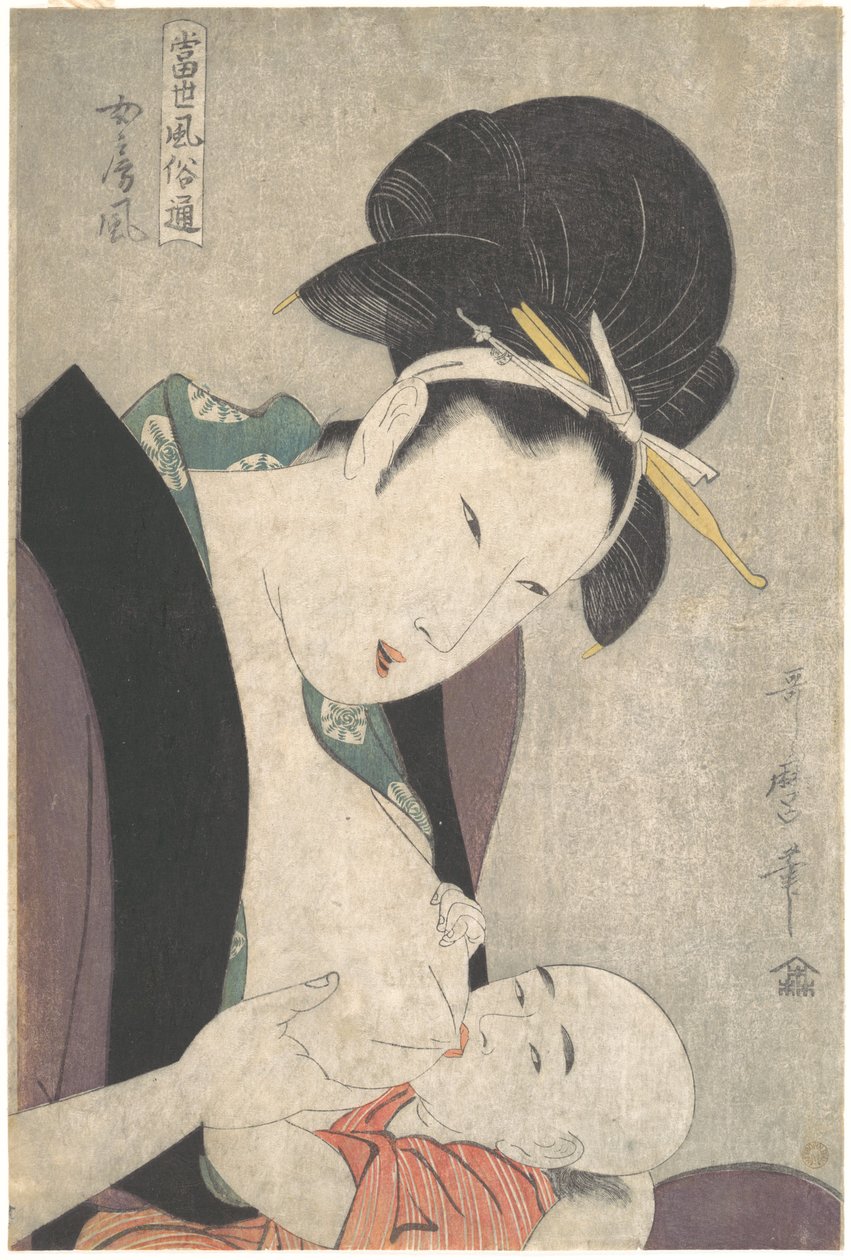 „Ehefrau“ aus der Serie „Kenner der modernen Sitten“ von Kitagawa Utamaro