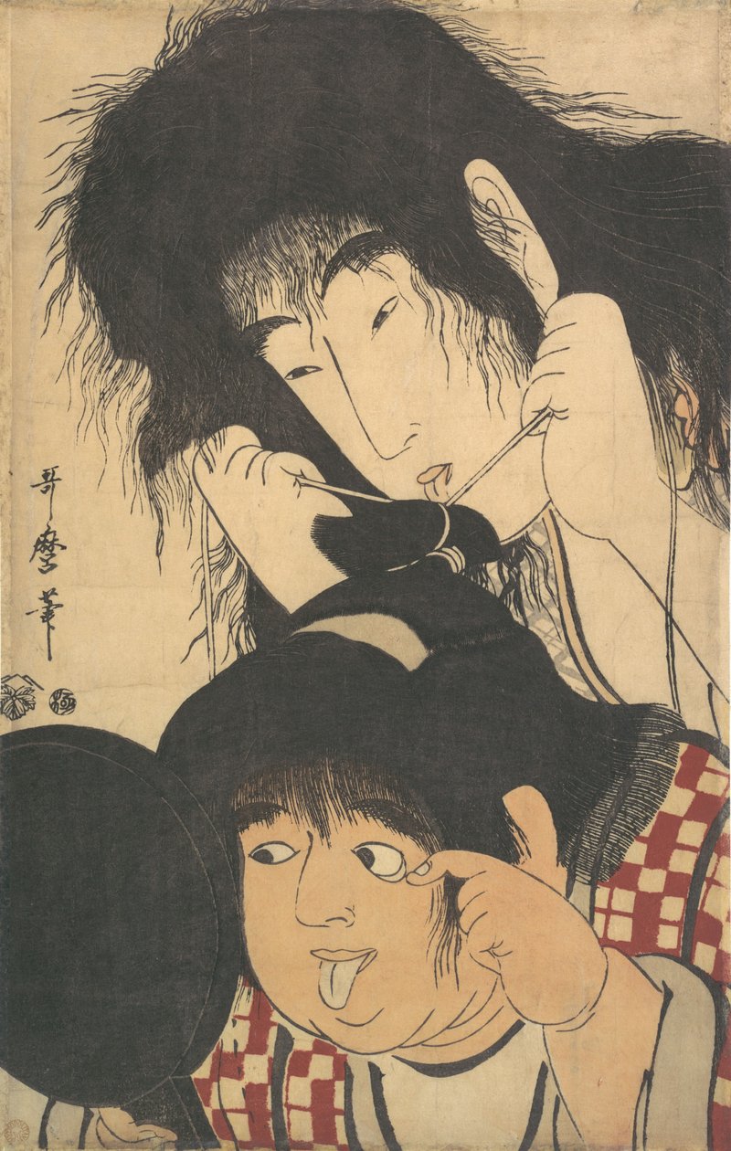 Yamauba und Kintaro, ca. 1795 von Kitagawa Utamaro
