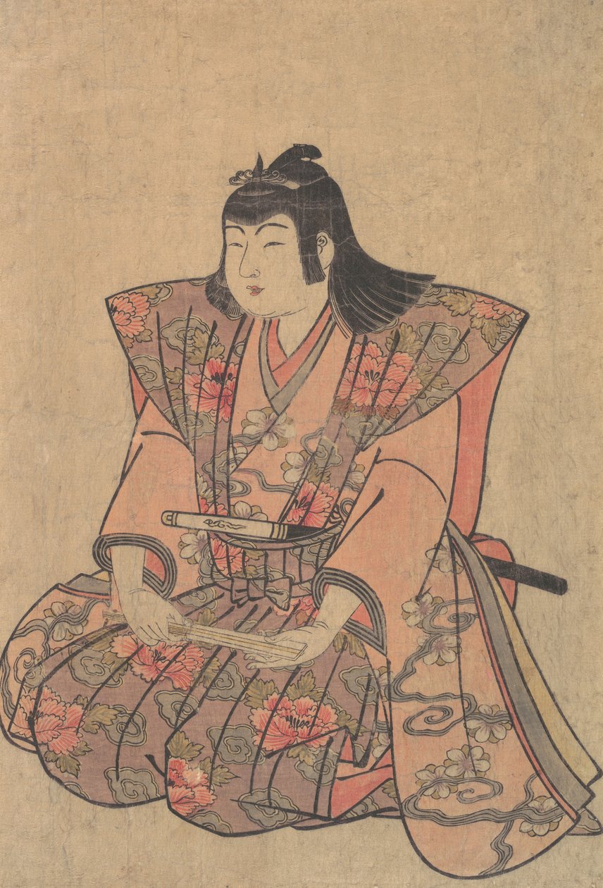 Ein Junge Sänger, spätes 18.-frühes 19. Jahrhundert von Kitao Shigemasa