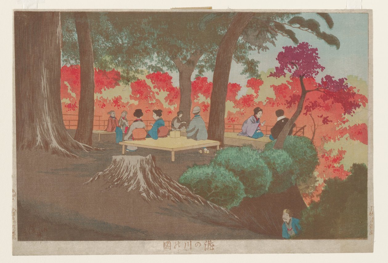 Ansicht von Takinogawa von Kobayashi Kiyochika