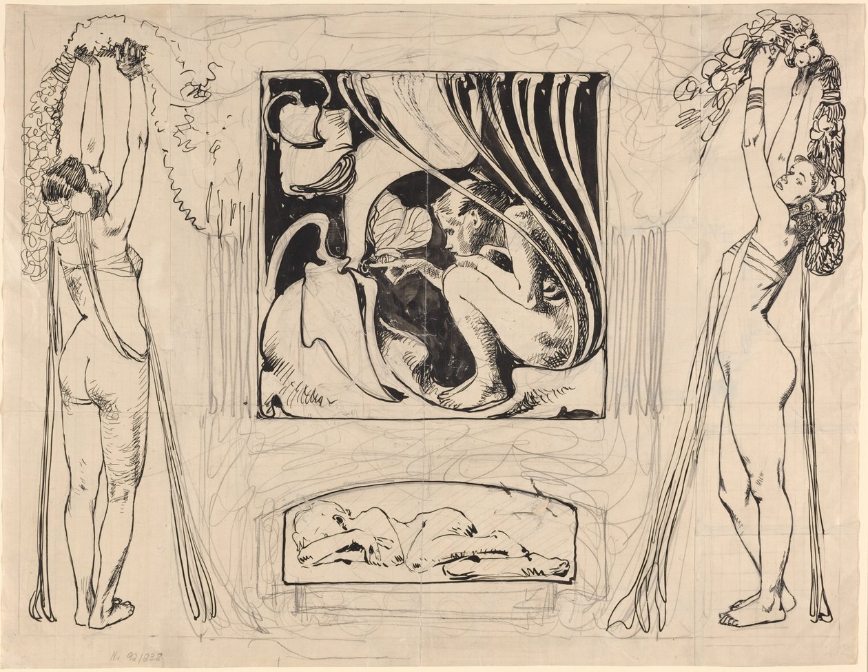 Allegorie des Sommers, in oder nach 1896 von Koloman Moser