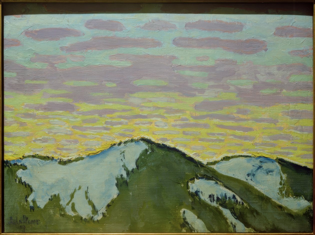 Berggipfel im Schnee von Koloman Moser