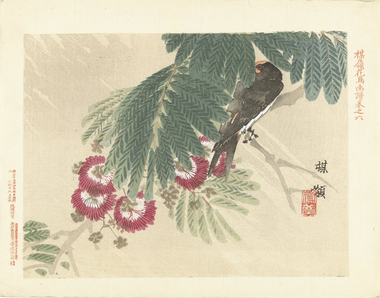 Schwalbe. Baireis Blumen- und Vogelskizzen von Kono Bairei