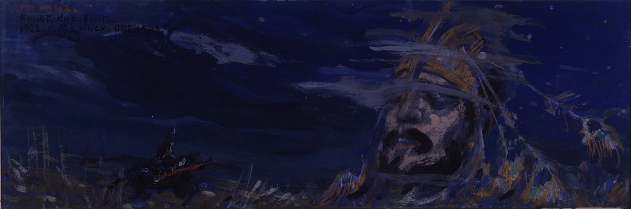 Bühnenbild der Oper Ruslan und Ludmila von M. Glinka, 1907 von Konstantin Alekseevich Korovin