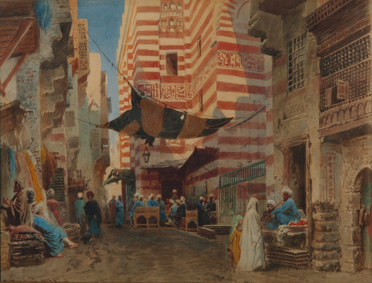 Auf der Straße von Kairo, 1873 von Konstantin Egorovich Makovsky
