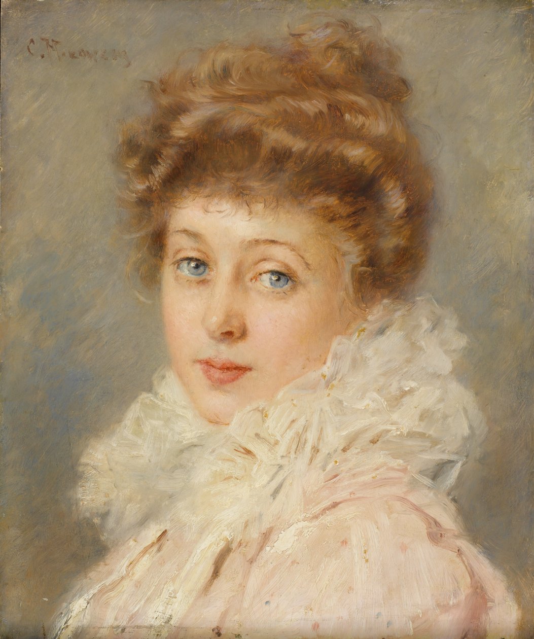 Porträt einer eleganten Frau von Konstantin Egorovich Makovsky