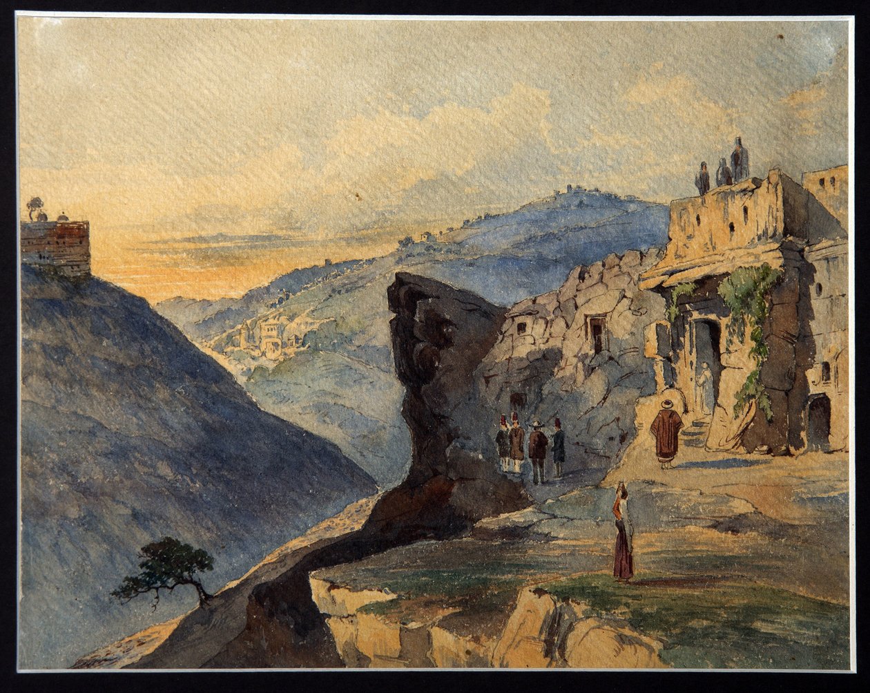 Das Tal Josaphat, der Ölberg, Dorf Siloah von Konstantin Karlovich Gerz