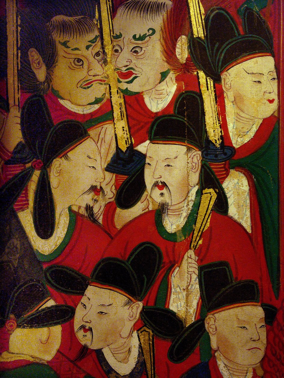 Detail des Porträts des sechsten Königs (Danjong) von Korean School