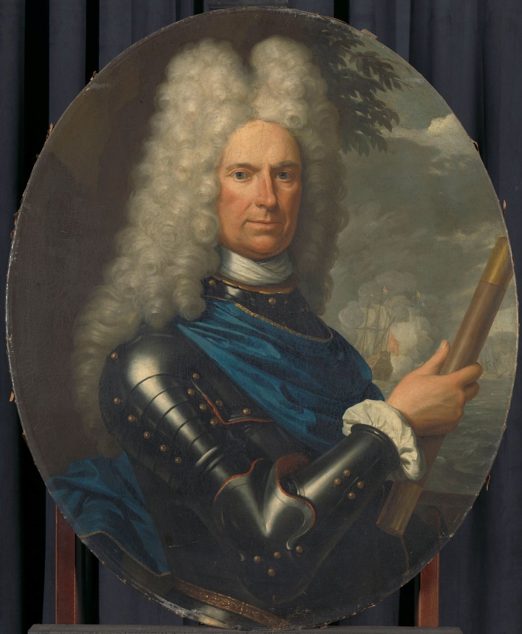 Porträt von Konteradmiral Arent van Buren von Krzyztof (1659-1729) Lubieniecki