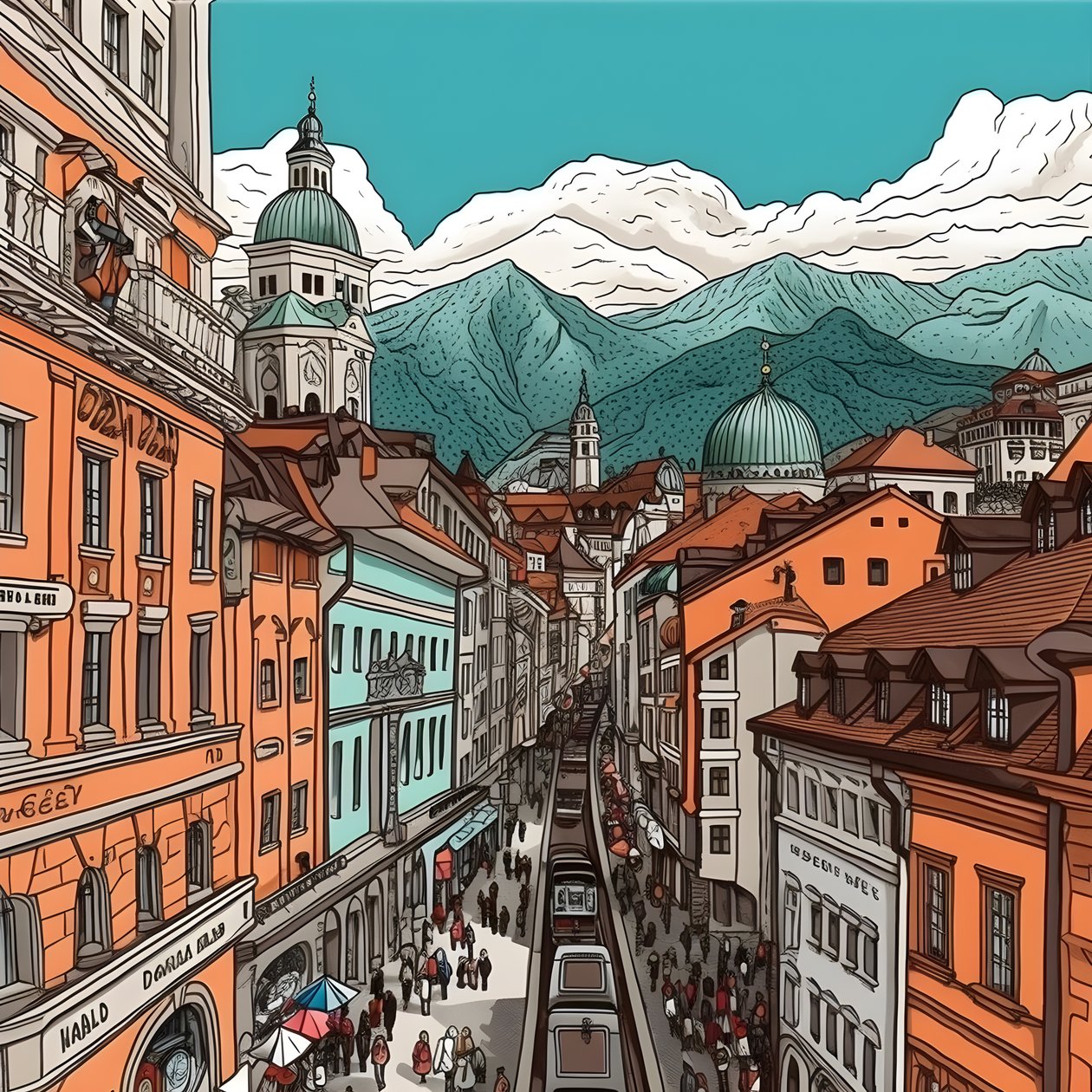 Innsbruck, Zeichentrickfilm 4 von Kurt Heppke