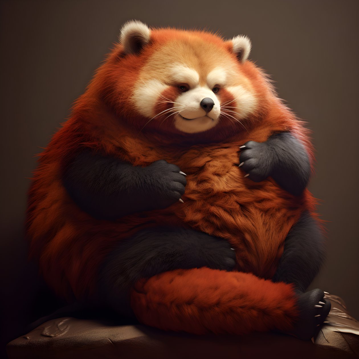 Roter Panda dickes Menschenkind 1 von Kurt Heppke