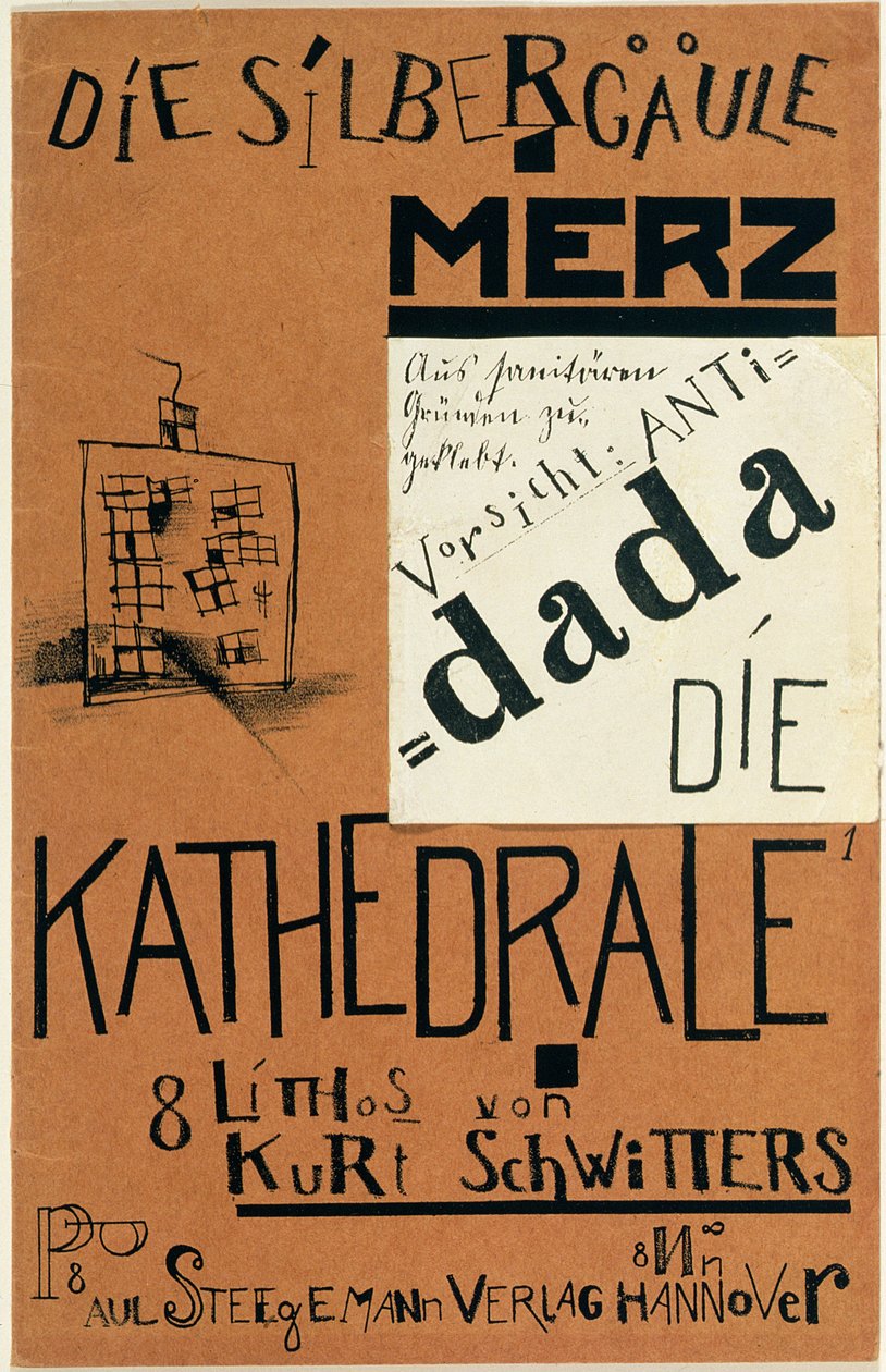 Cover von "Die Kathedrale" von Kurt Schwitters, veröffentlicht ca. 1920 von Kurt Schwitters