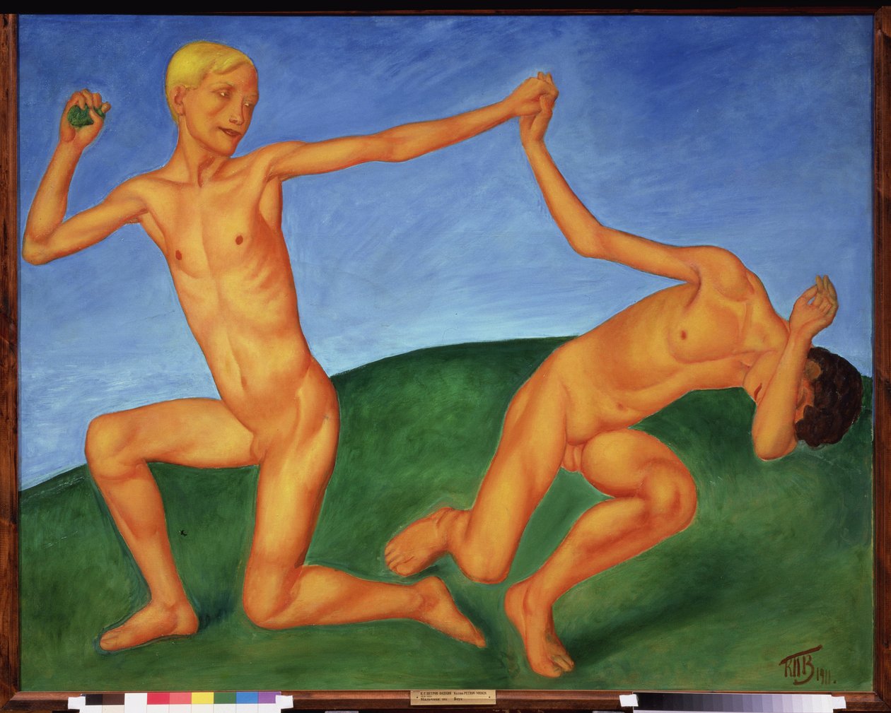 Spielende Jungen von Kuzma Sergeevich Petrov Vodkin