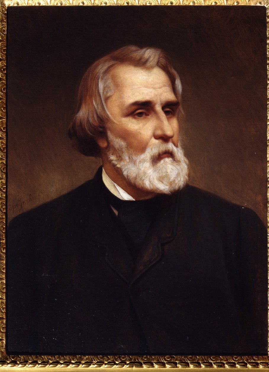 Porträt von Iwan Sergejewitsch Turgenew von Kyrill Antonovitch Gorbunov