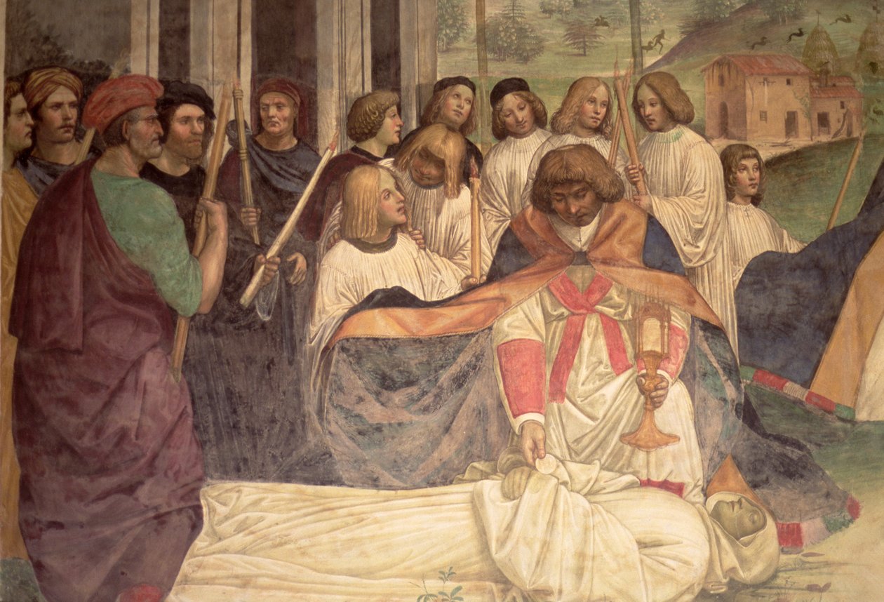 Der Tod des hl. Benedikt, aus dem Leben des hl. Benedikt von L. Signorelli