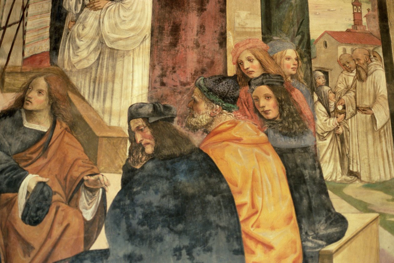 Das Leben des Heiligen Benedikt (Detail) von L. and Sodoma, G. Signorelli