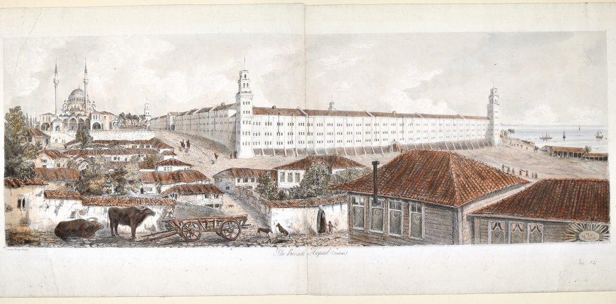 Ansicht des Barackenkrankenhauses in Scutari, 1857 von Lady Alicia Blackwood