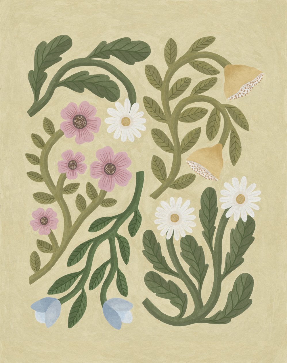 Volkskunstblumen, 2022 von Lady Ann de Borja