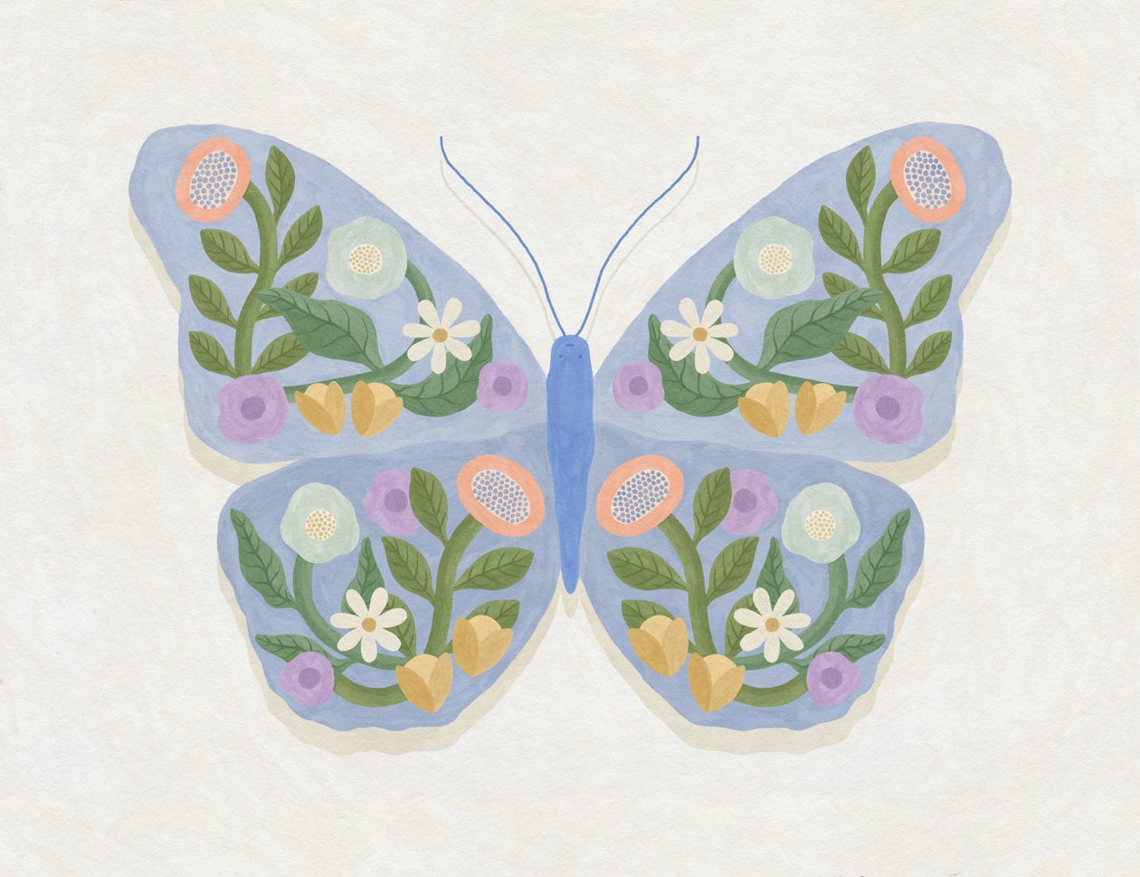 Frühlingsblüten Schmetterling, 2023 von Lady Ann de Borja