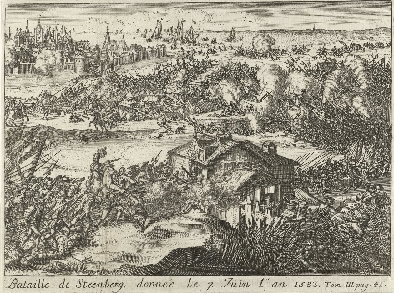 Schlacht von Steenberg, 7. Juni 1583 von Lamberecht Causé