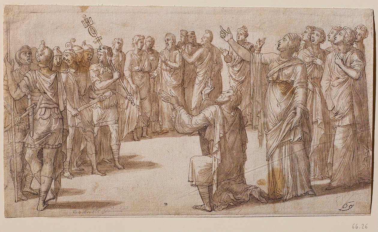 Augustus und die Tiburtinische Sibylle von Lambert Lombard