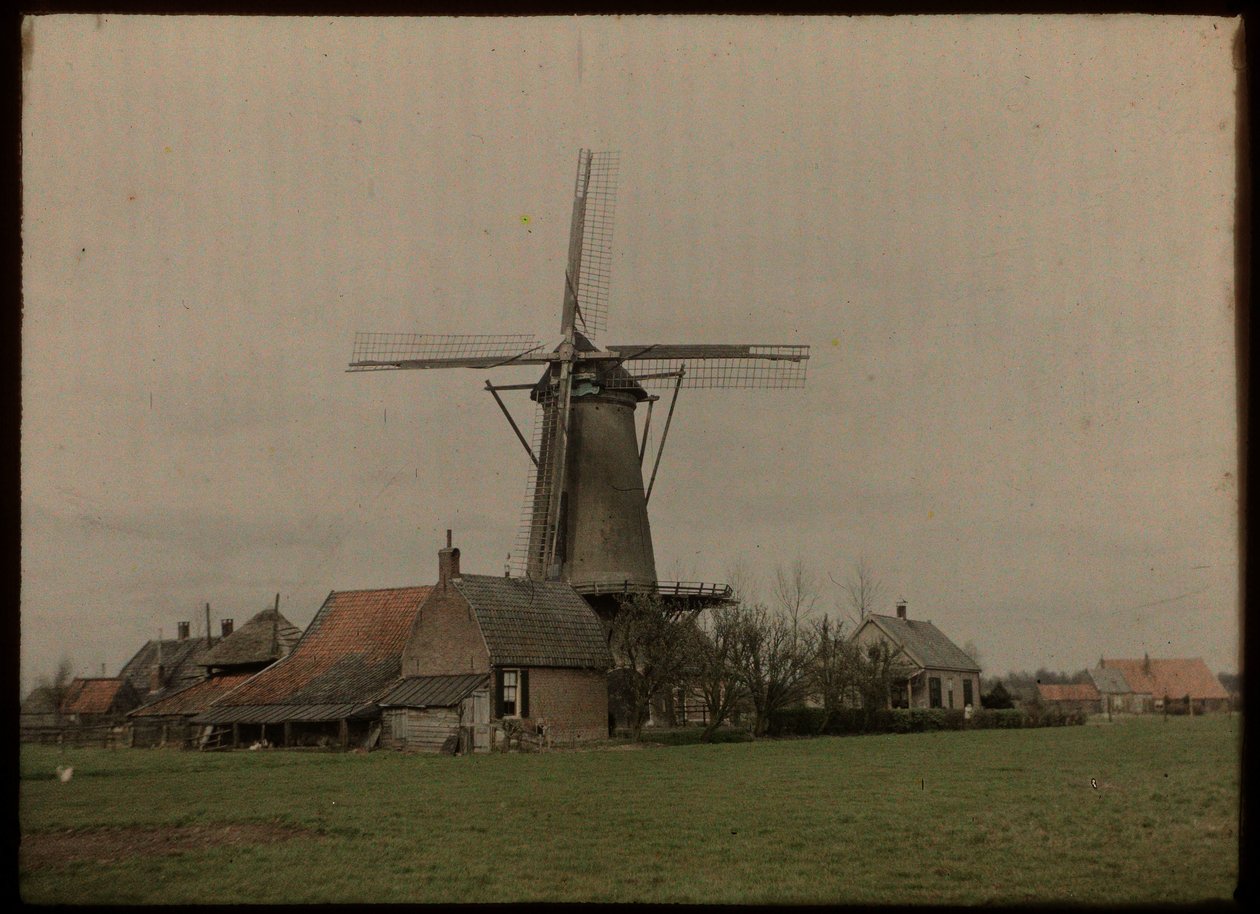 Mühle in der Ortschaft Het Klompje (oder: De Klomp), Zeist, an der Koppeldijk von Lambertus Hendrik van Berk