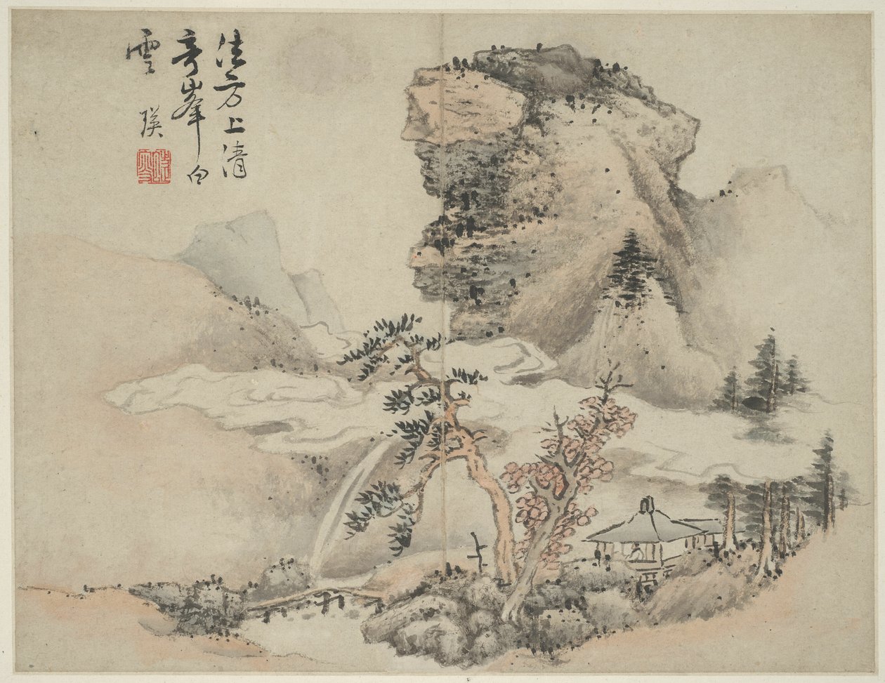 Landschaft im Stil der alten Meister: nach Fang Congyi (aktiv ca. 1340-80) von Lan Ying