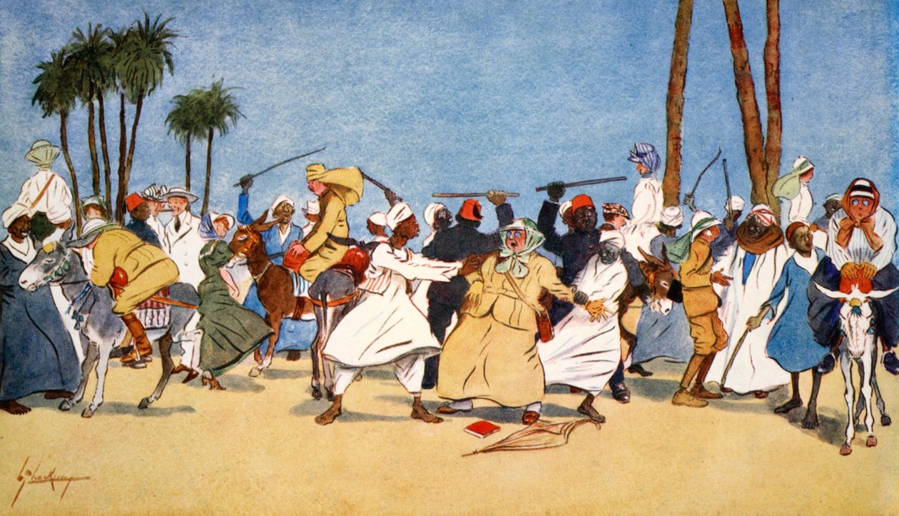 Die Schlacht am Nil, 1908 von Lance Thackeray