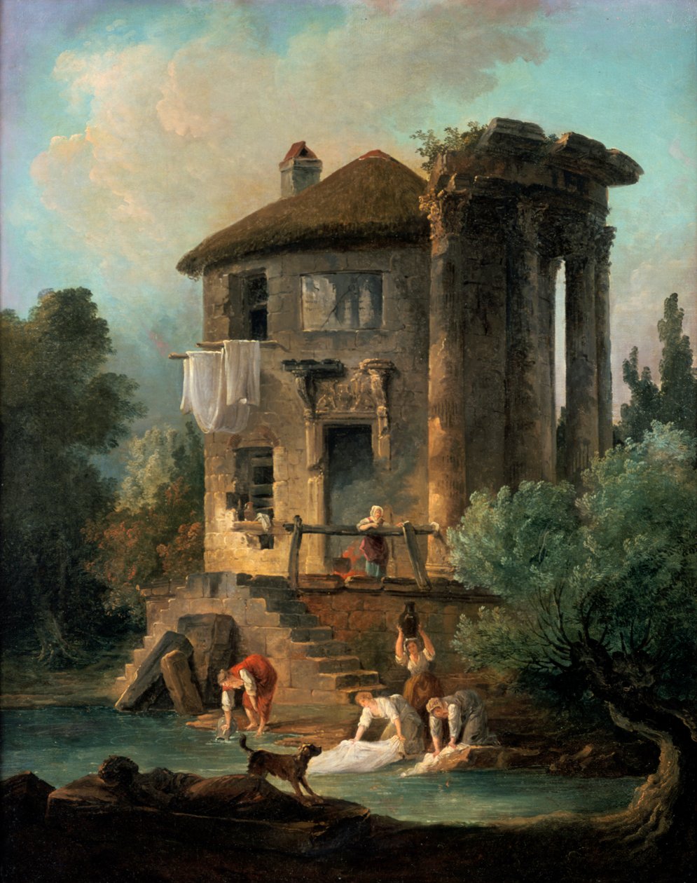 Der Tempel der Vesta in Tivoli, Rom, 1831 von Lancelot Théodore Turpin de Crissé de Crissé